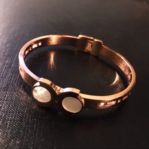 ✨18k Rose Gold Plated Enamel Bracelet